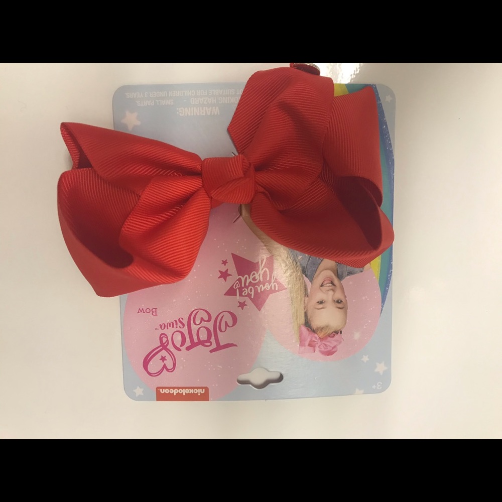 Jojo siwa medium red hair bow